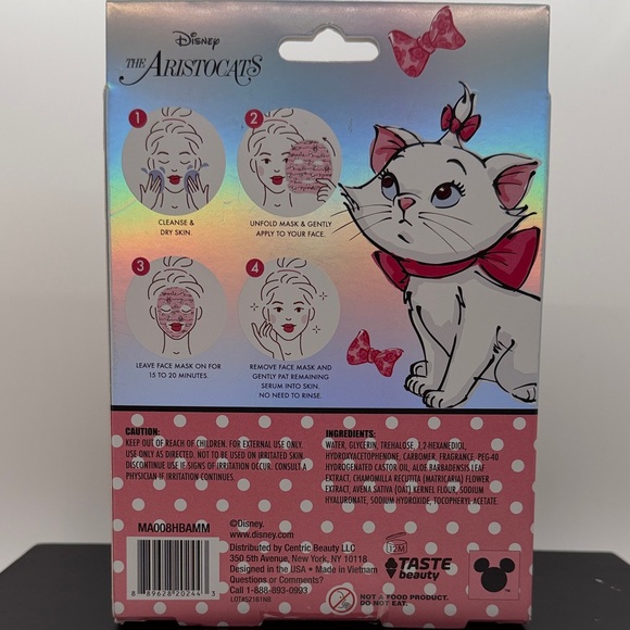 Disney The Aristocats Milky Smooth Pink Face Mask - Picture 2 of 6